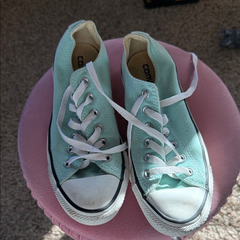 Converse Mint Green Canvas Shoes